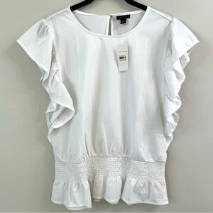 NWT Ann Taylor Short Sleeve Blouse Size M